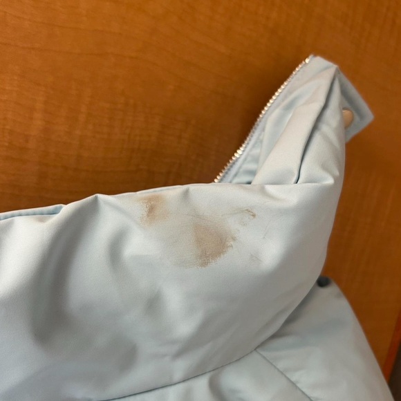 Light Blue Women's Puffer Jacket - Picture 6 of 8